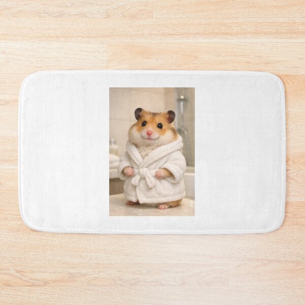 Item preview, Cozy Bathrobe Syrian Hamster designed and sold by Sillytoe.