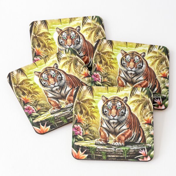 Item preview, Jungle tiger poster designed and sold by The Empire Of Digital Art..