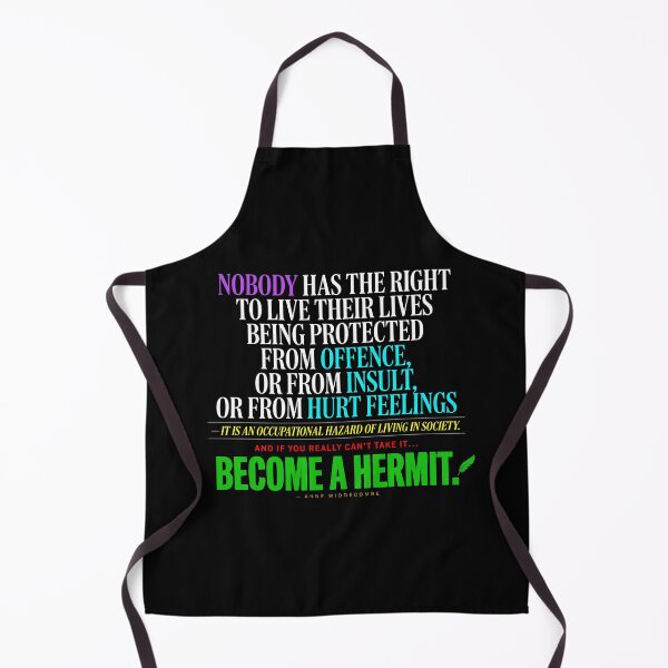 Item preview, Become a Hermit - Landscape White Text designed and sold by Swags.
