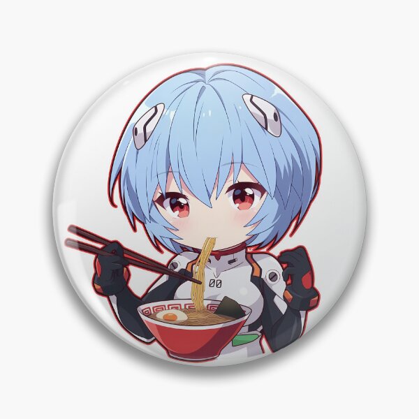 Item preview, Rei Ayanami Neon Genesis Evangelion Kawaii Ramen Calm designed and sold by mildaclairmo.