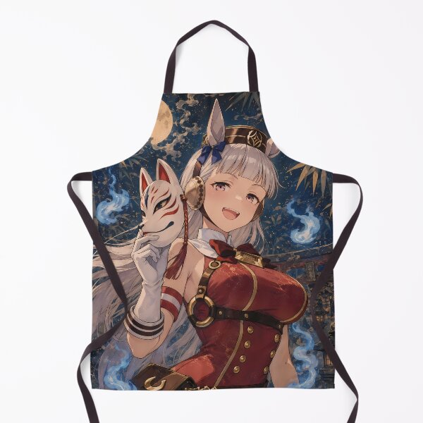 Item preview, Gold Ship Uma Musume Kitsune Moon Blue Flame Mystery designed and sold by mildaclairmo.