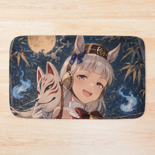 Item preview, Gold Ship Uma Musume Kitsune Moon Blue Flame Mystery designed and sold by mildaclairmo.