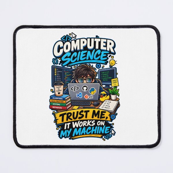 Item preview, Computer Science Trust Me It Works on My Machine – Funny Programmer designed and sold by RJACreative.