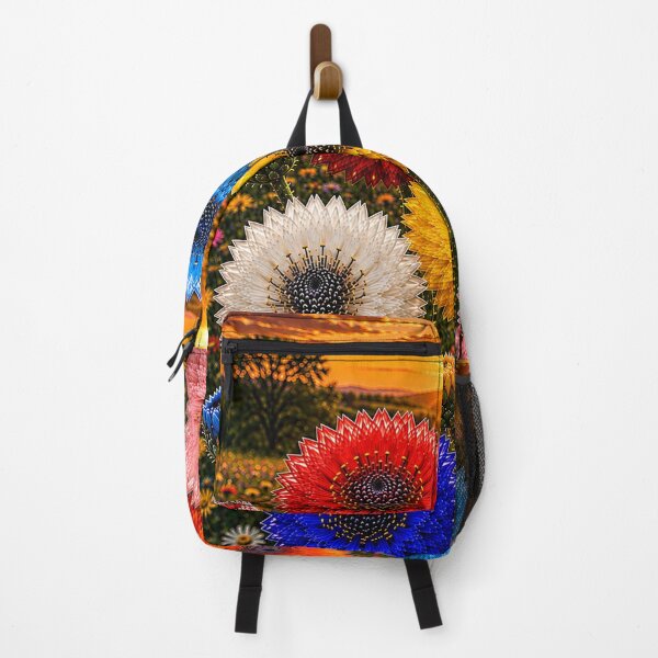 Item preview, Radiant Rainbow Blooms at Golden Sunset designed and sold by New Wave Artworks & Odds &Ends.