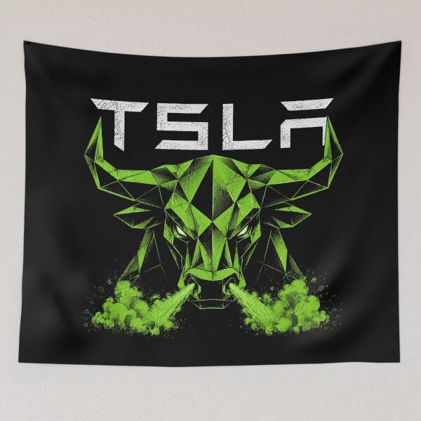 Item preview, TSLA Bull Run Stock Trader Design designed and sold by TEEJAMBOREE.