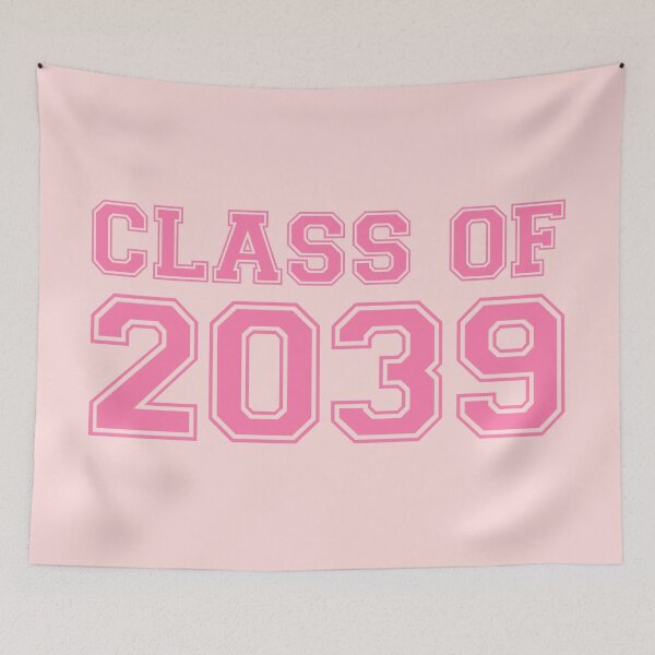Item preview, Class of 2039 Future Graduate Pink Varsity Design designed and sold by ArtofDari.