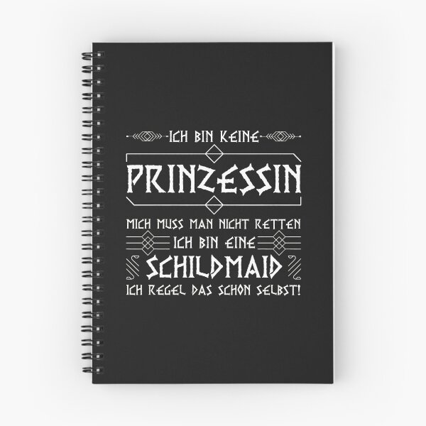 Item preview, Ich Bin Keine Prinzessin Schildmaid German Text Design designed and sold by cwdwfrkeh.