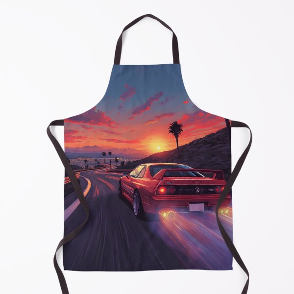 Item preview, 1990s Arcade Racer Retro Sports Car Sunset Gaming Art designed and sold by ThePixelArchive.