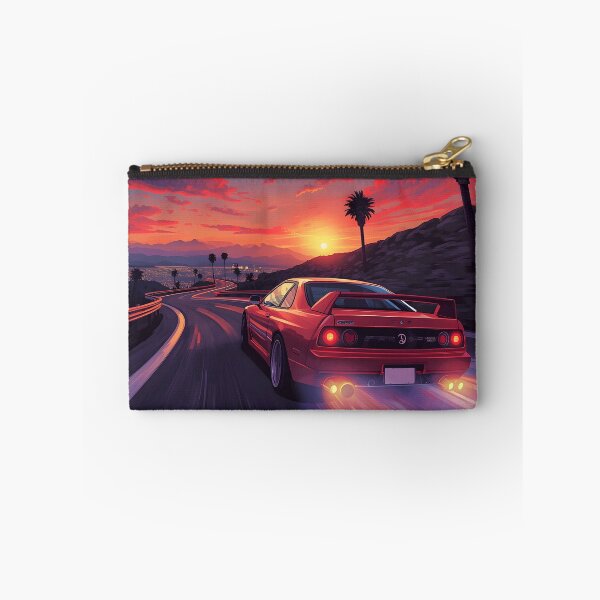 Item preview, 1990s Arcade Racer Retro Sports Car Sunset Gaming Art designed and sold by ThePixelArchive.