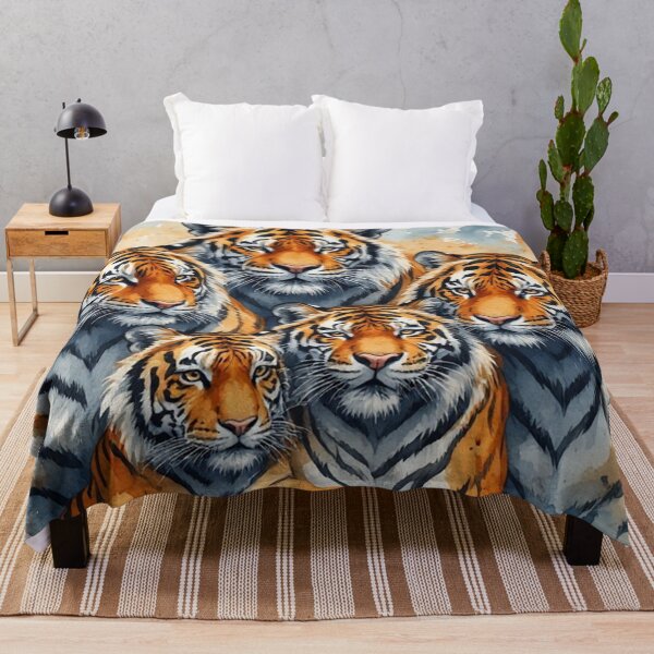 Item preview, Bengal Tigers Watercolor Portrait designed and sold by Pioneer Spirit Market.