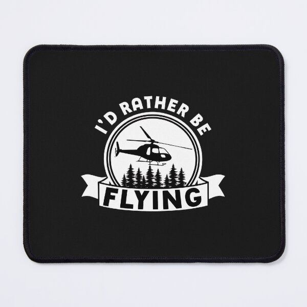 Item preview, I'd Rather Be Flying Helicopter Pine Trees Retro Emblem designed and sold by cwdwfrkeh.