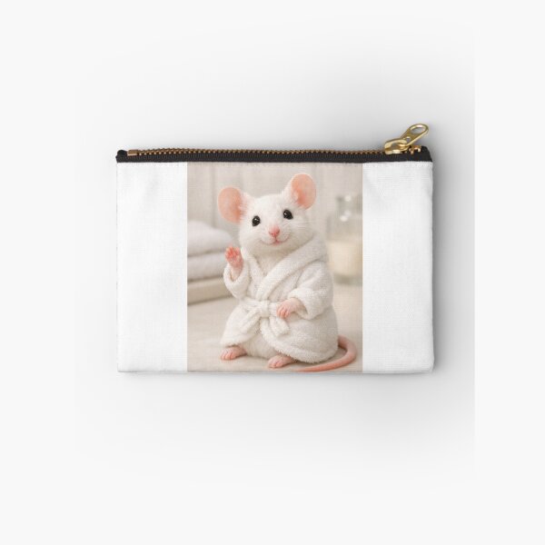 Item preview, Cozy Bathrobe White Fancy Mouse designed and sold by Sillytoe.
