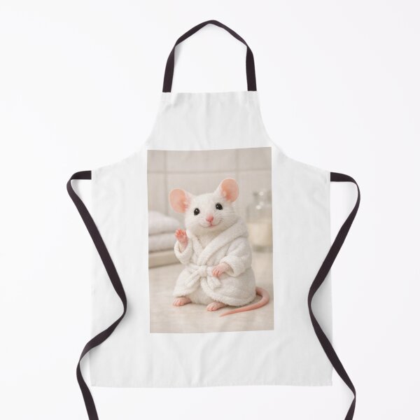 Item preview, Cozy Bathrobe White Fancy Mouse designed and sold by Sillytoe.