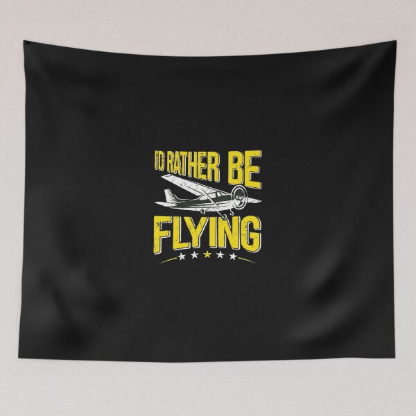 Item preview, I'd Rather Be Flying Retro Propeller Plane Aviation designed and sold by buqrpzqhr.