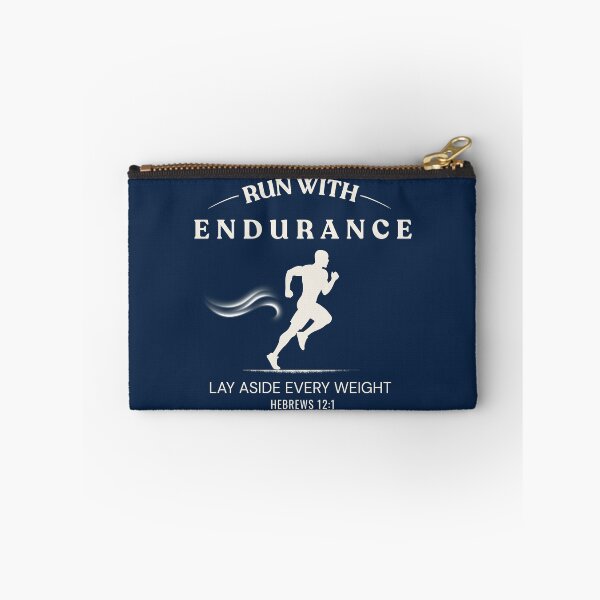 Item preview, Run With Endurance | Hebrews 12:1 | Christian Runner Gift | Lay Aside Every Weight | Christian Fitness Apparel designed and sold by HooptownRV.