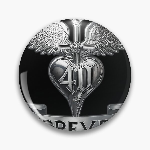 Item preview, Bon Jovi Winged Dagger Heart 40th Anniversary Tribute designed and sold by MythosBotany.
