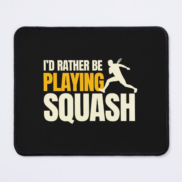 Item preview, I'd Rather Be Playing Squash Silhouette designed and sold by buqrpzqhr.