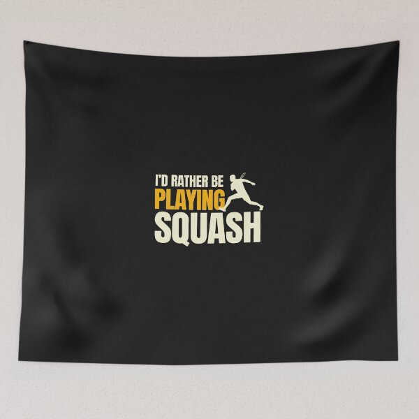 Item preview, I'd Rather Be Playing Squash Silhouette designed and sold by cwdwfrkeh.
