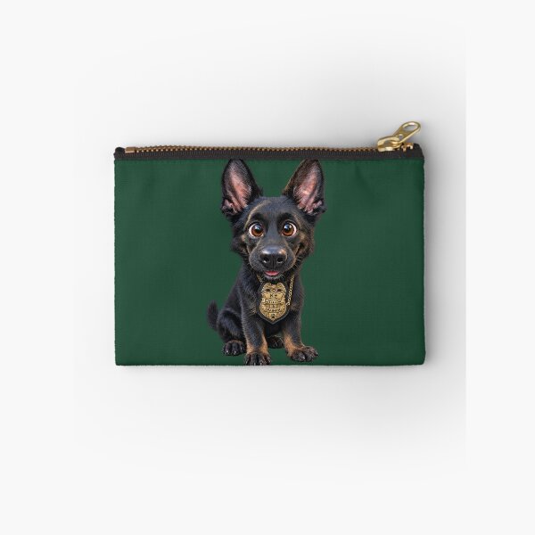 Item preview, Rookie Police Detective in Training K9 Big Eared Pup designed and sold by RescueHeart10.