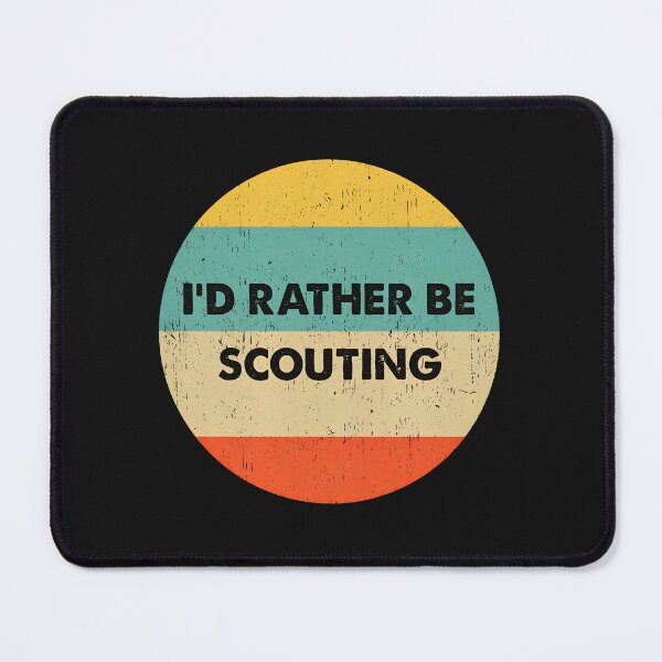Item preview, I'd Rather Be Scouting Vintage Retro Circle Design designed and sold by buqrpzqhr.