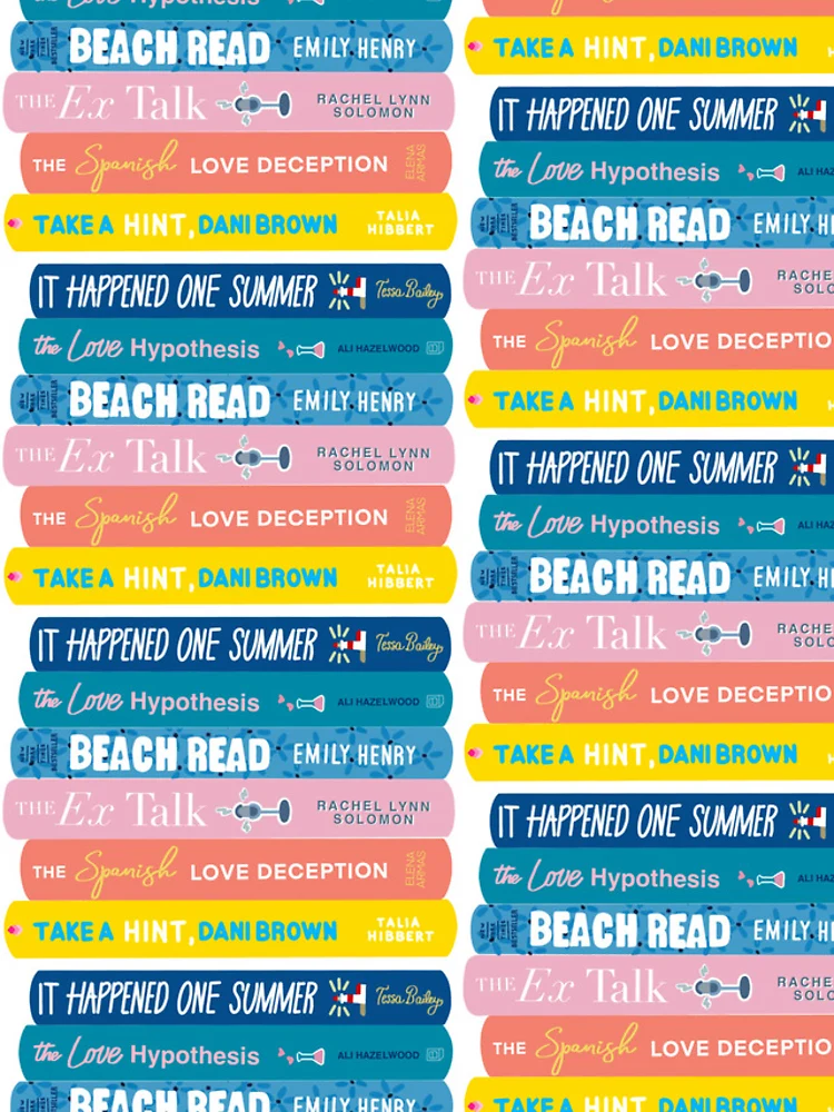Thumbnail 4 of 4, iPhone Case, Romcom Book Stack Pattern designed and sold by jamierachelz.