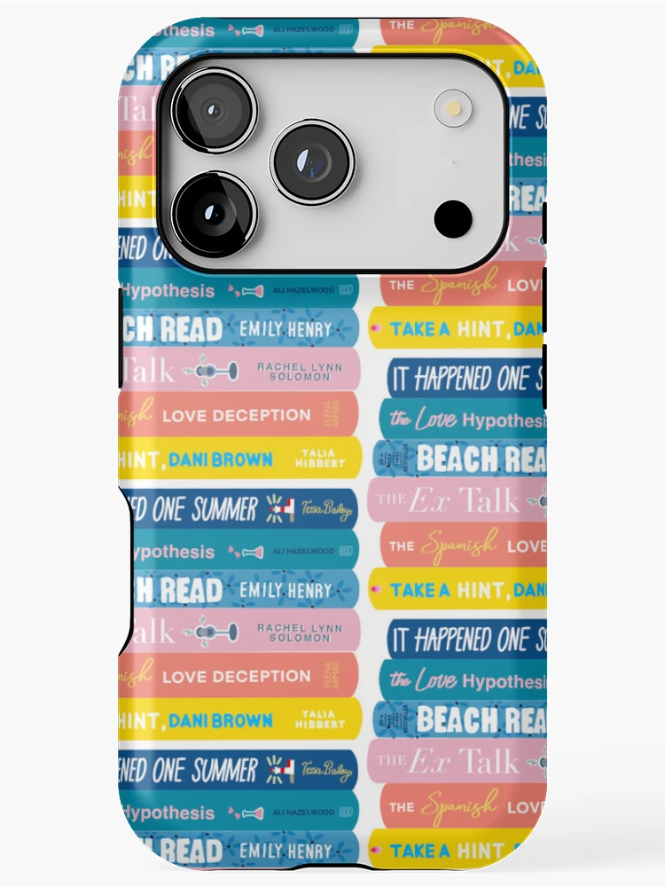 Thumbnail 1 of 4, iPhone Case, Romcom Book Stack Pattern designed and sold by jamierachelz.