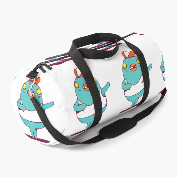 Item preview, Funny Turquoise Bird with Orange Cap designed and sold by Oddity-Palette.