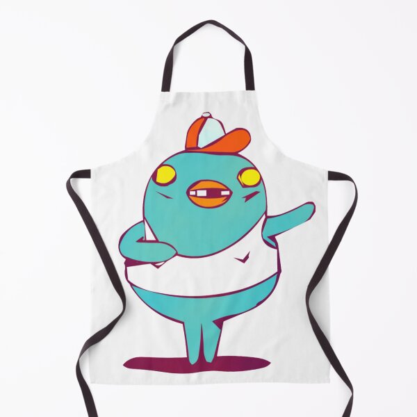 Item preview, Funny Turquoise Bird with Orange Cap designed and sold by Oddity-Palette.