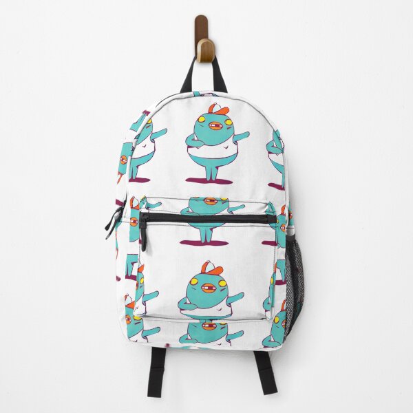 Item preview, Funny Turquoise Bird with Orange Cap designed and sold by Oddity-Palette.