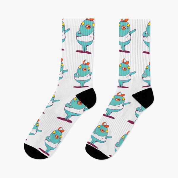 Item preview, Funny Turquoise Bird with Orange Cap designed and sold by Oddity-Palette.