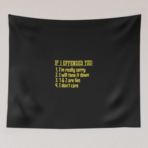 Item preview, If I Offended You List Funny Sarcastic Humor designed and sold by cwdwfrkeh.