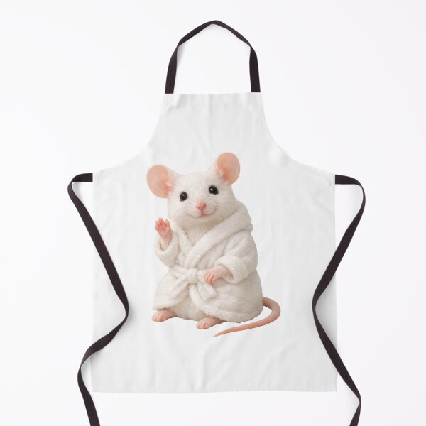 Item preview, Relaxing Bathrobe White Fancy Mouse designed and sold by Sillytoe.
