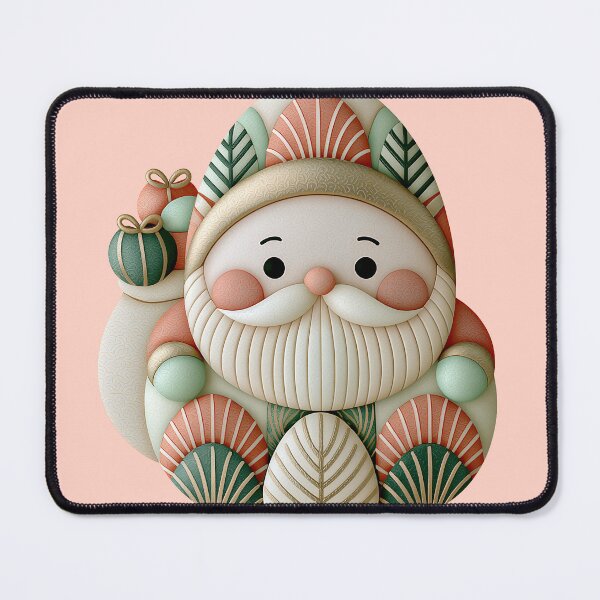 Item preview, English: Cute 3D Textured Christmas Santa Claus Art designed and sold by colorful-white.