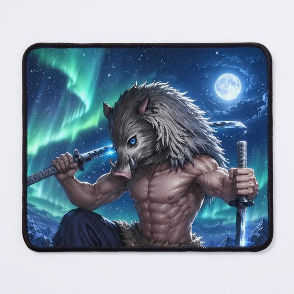 Item preview, Inosuke Hashibira Demon Slayer Aurora Ice Warrior designed and sold by BrianRayan.