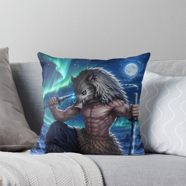Item preview, Inosuke Hashibira Demon Slayer Aurora Ice Warrior designed and sold by BrianRayan.