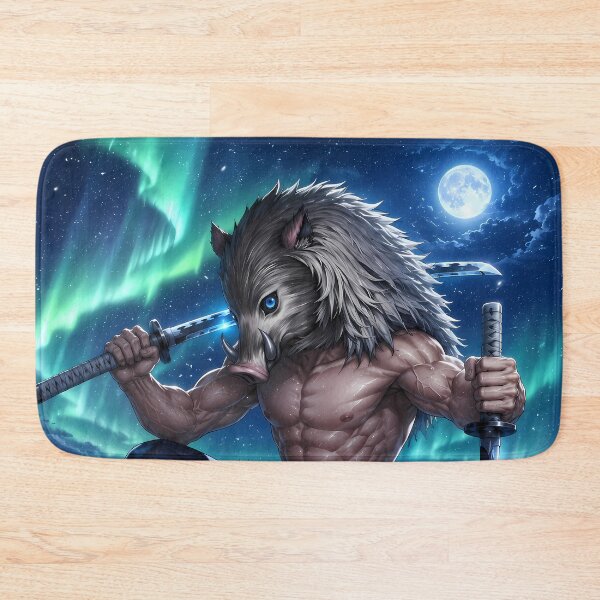 Item preview, Inosuke Hashibira Demon Slayer Aurora Ice Warrior designed and sold by BrianRayan.