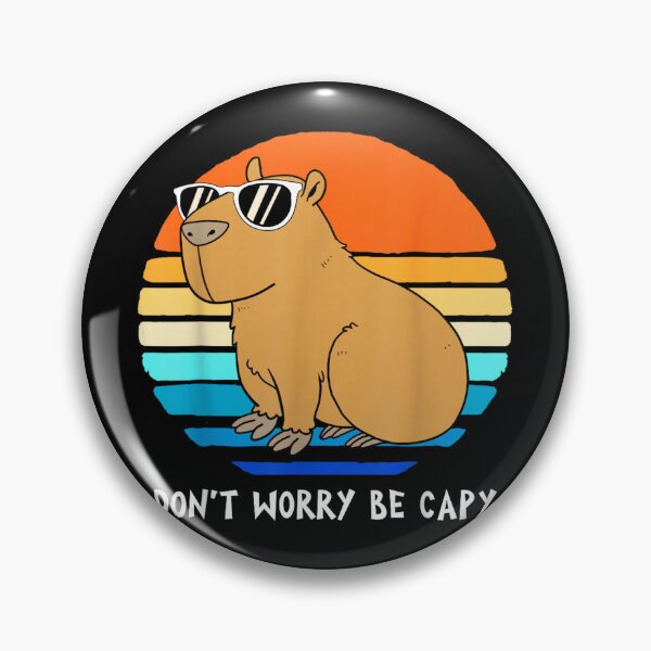 Item preview, Dont Worry Be Happy Capybara Funny designed and sold by Foxintheloart.