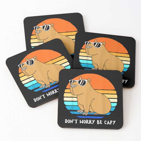Item preview, Dont Worry Be Happy Capybara Funny designed and sold by Foxintheloart.