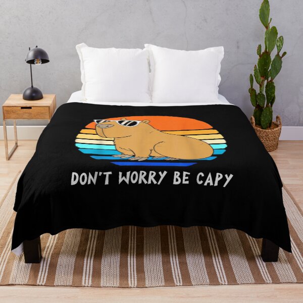 Item preview, Dont Worry Be Happy Capybara Funny designed and sold by Foxintheloart.