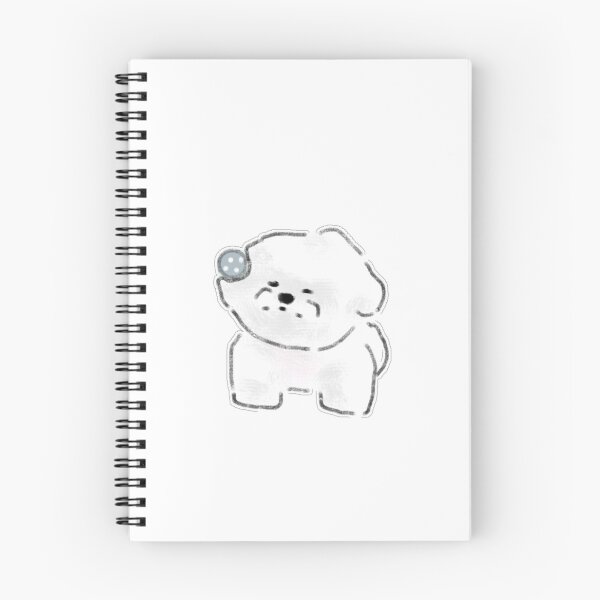 Item preview, Cute Fluffy White Puppy Doodle designed and sold by raun.draw.