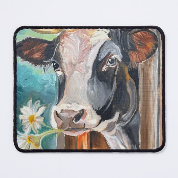 Item preview, Moo-velous Morning | Cow with Daisy designed and sold by Taylor June Art.