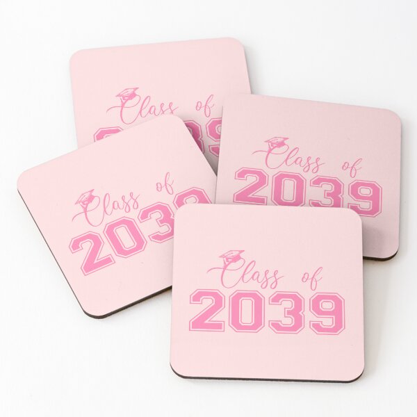 Item preview, Class of 2039 Script Style Pink Graduation Cap Design designed and sold by ArtofDari.