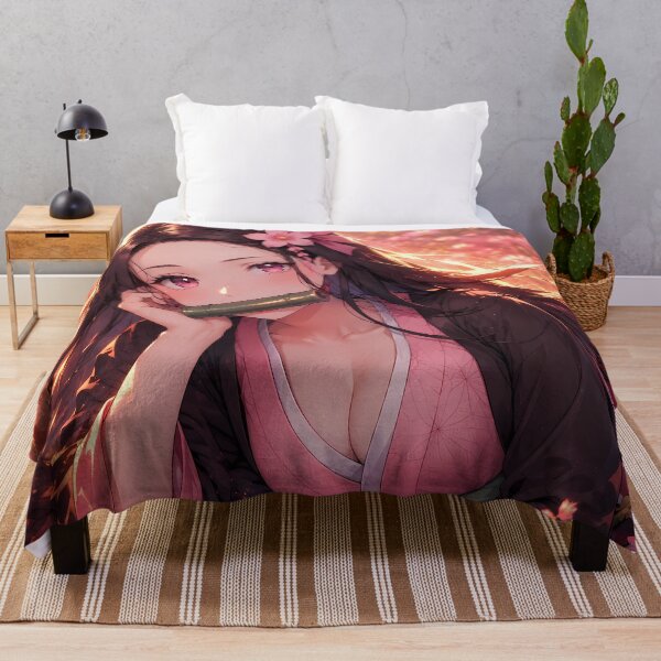 Item preview, Nezuko Kamado Demon Slayer Sunset Flower Dream designed and sold by BrianRayan.