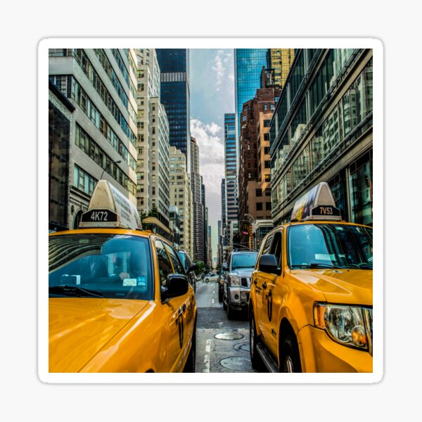 “fwc 0878 taxi cab” Sticker by fwc-usa-company | Redbubble