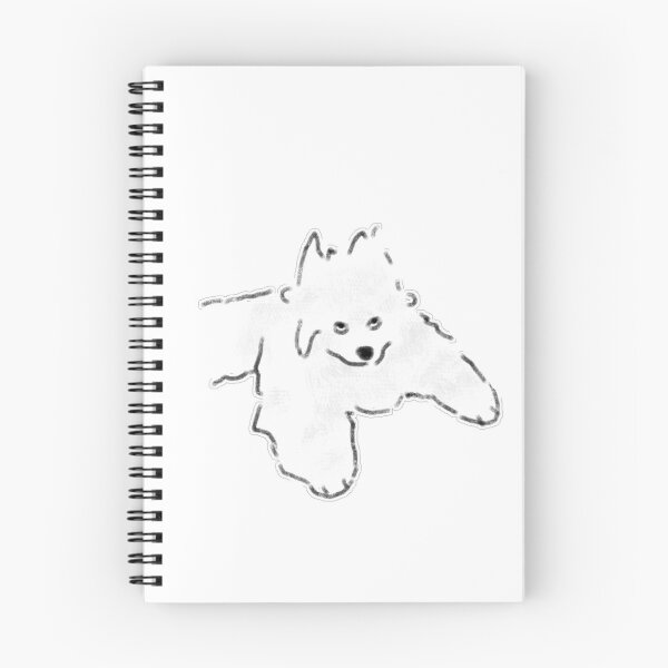 Artikelvorschau, Cute Fluffy Pomeranian Puppy Sketch entworfen und verkauft von raun.draw.