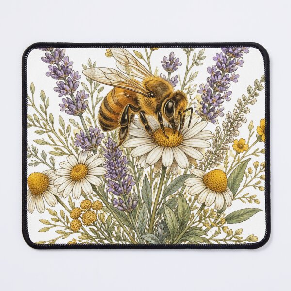 Item preview, Honey Bee Wildflower Botanical Design designed and sold by VaneDesings.