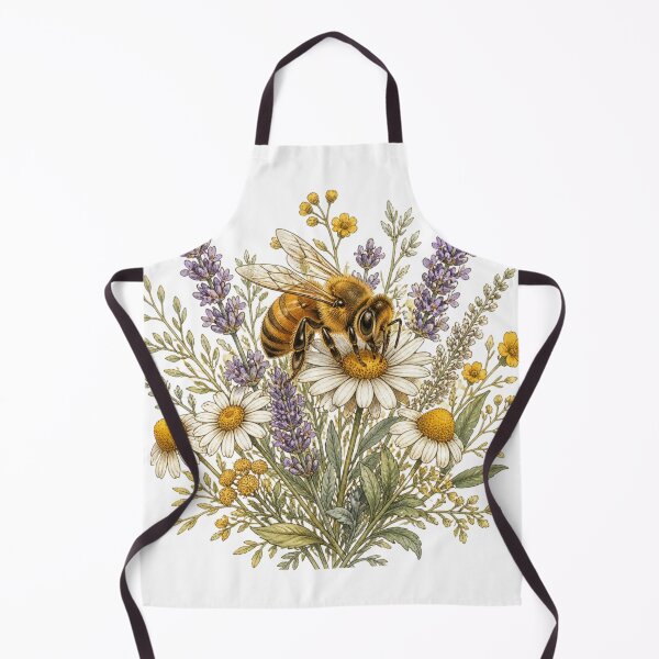 Item preview, Honey Bee Wildflower Botanical Design designed and sold by VaneDesings.