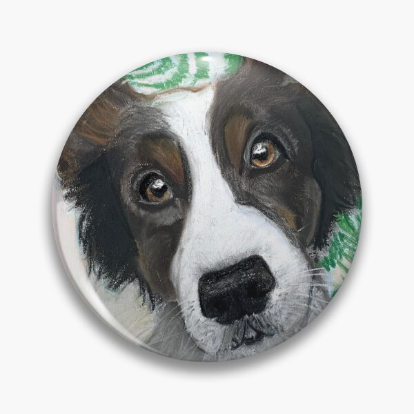 Item preview, Border Collie Portrait Painting designed and sold by Taylor June Art.