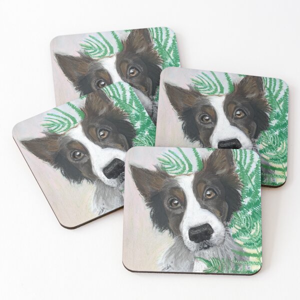 Item preview, Border Collie Portrait Painting designed and sold by Taylor June Art.