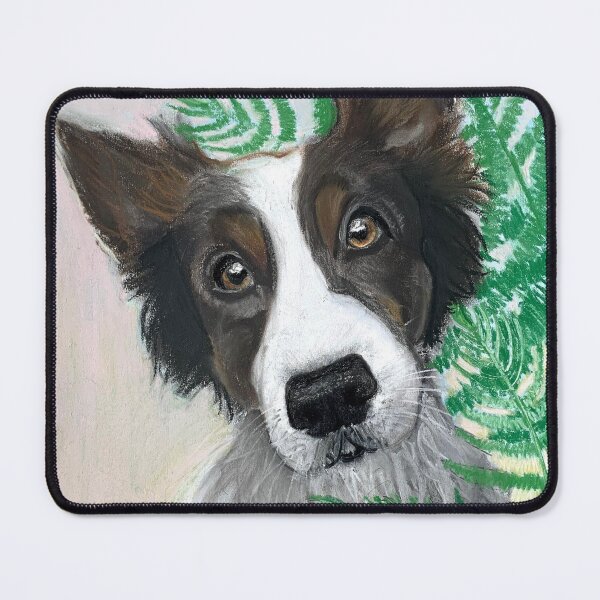 Item preview, Border Collie Portrait Painting designed and sold by Taylor June Art.
